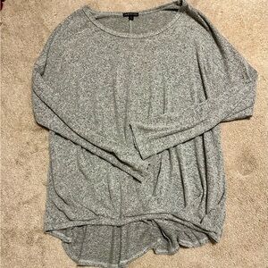 Heather Gray Long Sleeve Women's Top